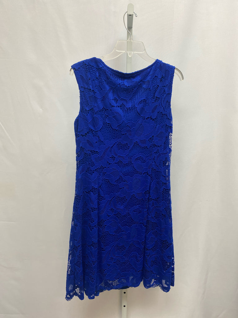 Size 8 Ronni Nicole Blue Sleeveless Dress