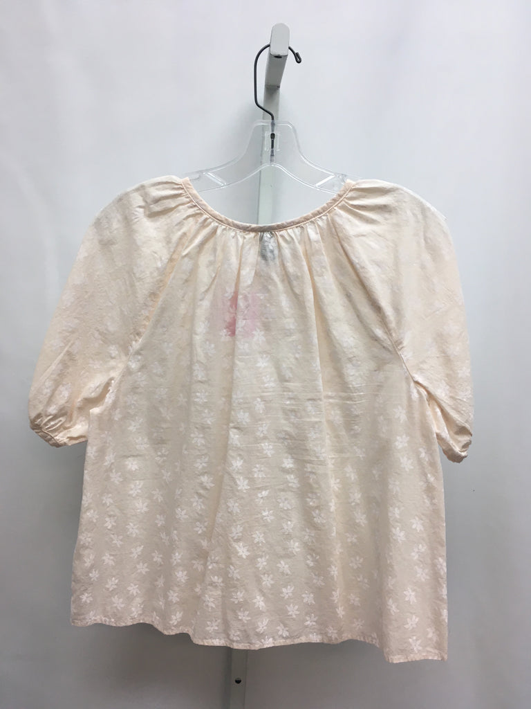 Universal Thread Size Small Peach Floral Short Sleeve Top