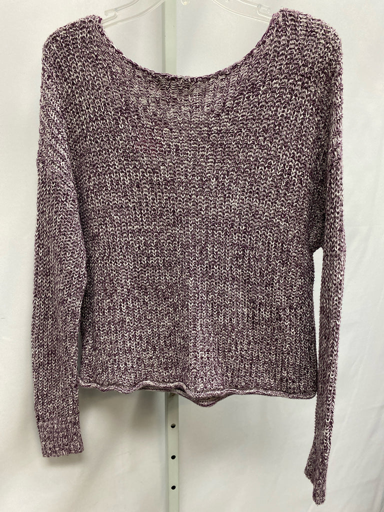 Pink Size XS Burgundy Long Sleeve Sweater