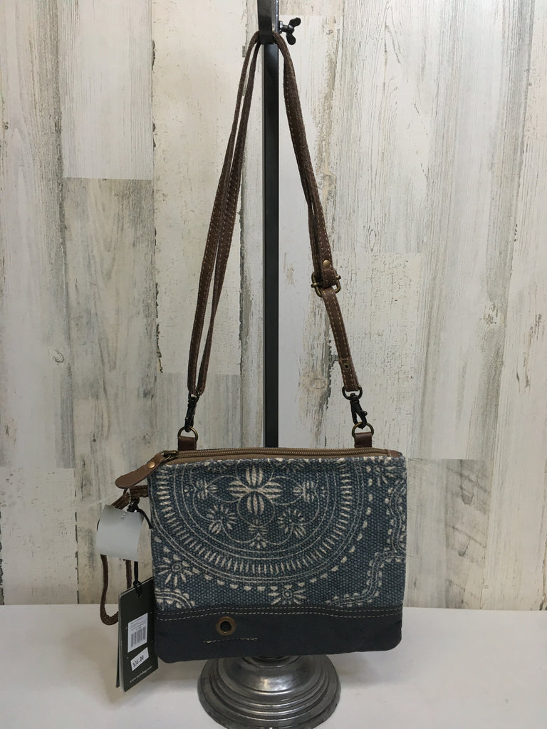 Myra Bag Blue Print Crossbody