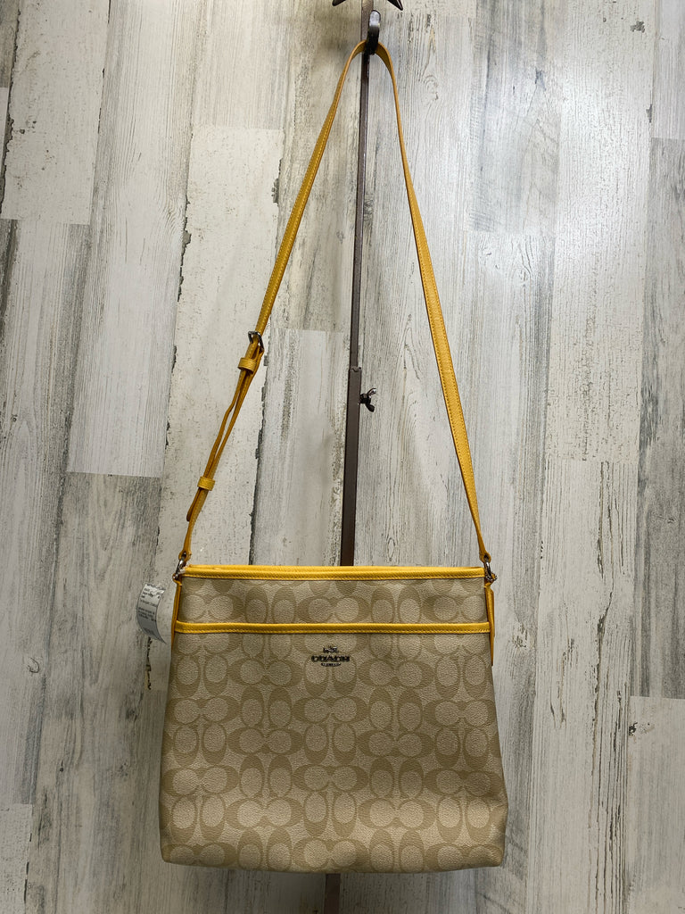 Coach Tan Monogram Designer Handbag