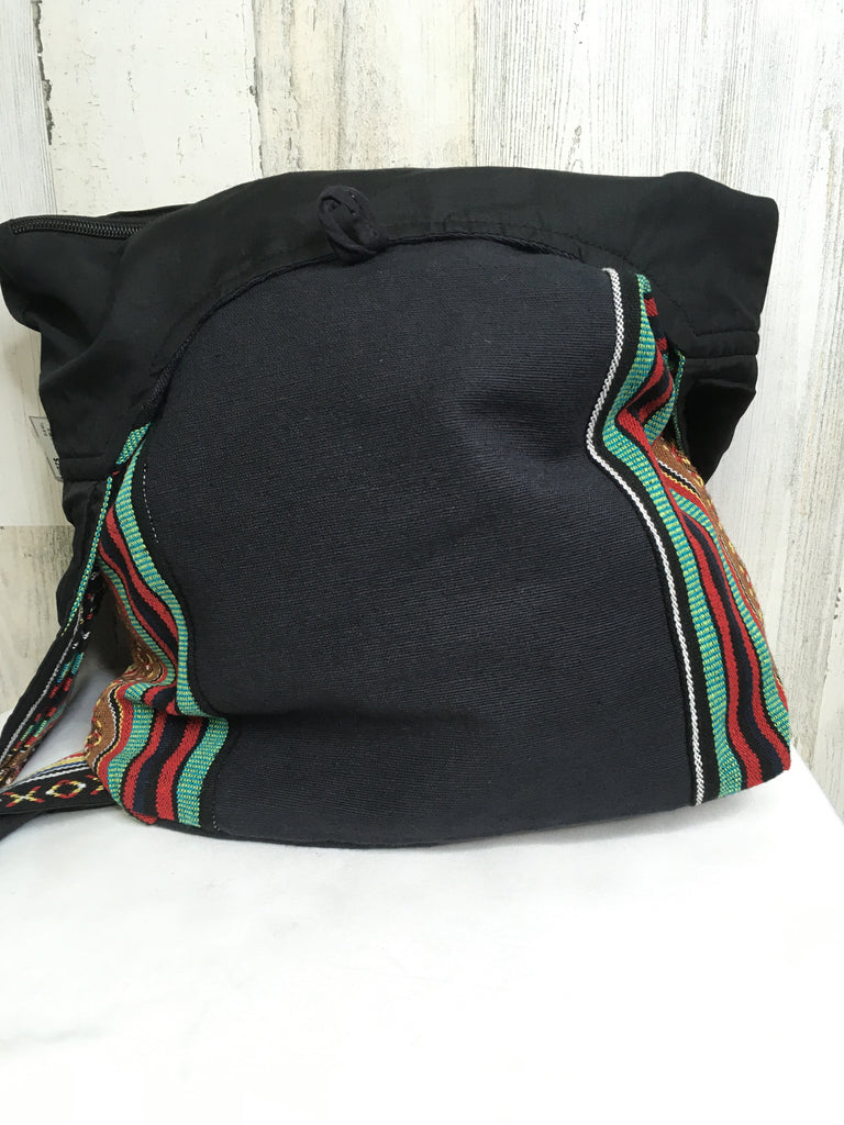 Flying High Black Print Handbag