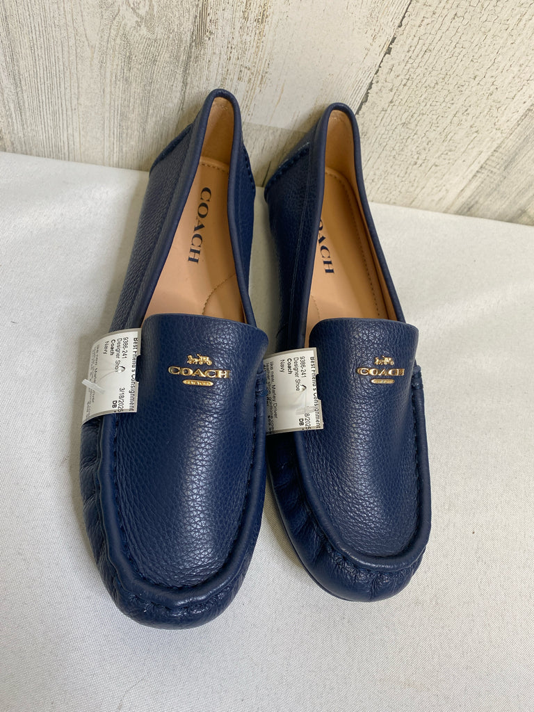 Coach Size 9 Navy Designer Shoe