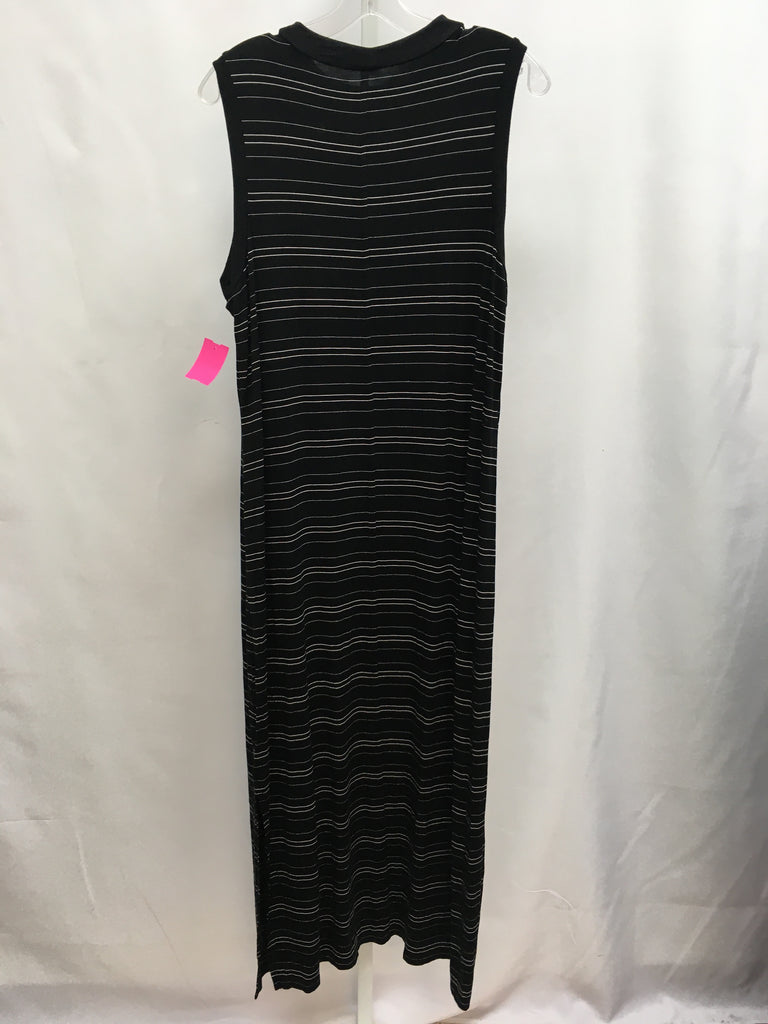 Size Large Black stripe Maxi Dress