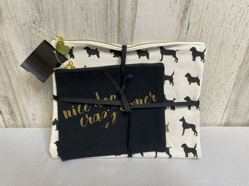 White/Black Accessory Bag