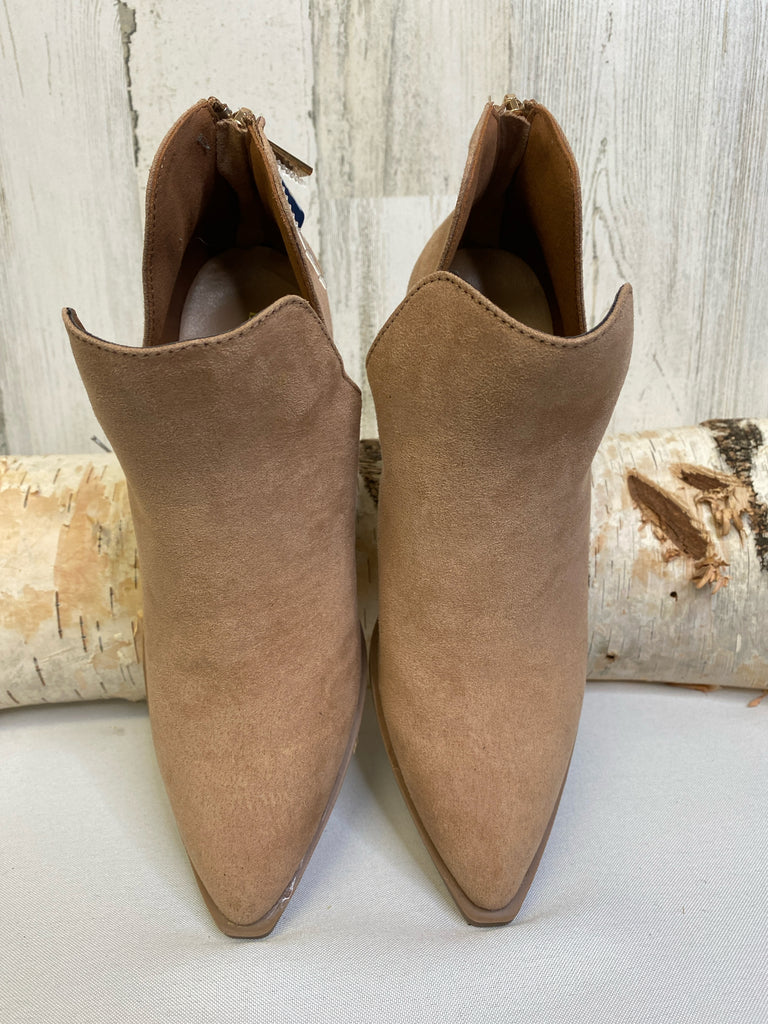 Bamboo Size 7 Tan Bootie Booties