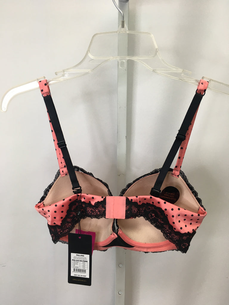 Size 34D Pink/Black Bra