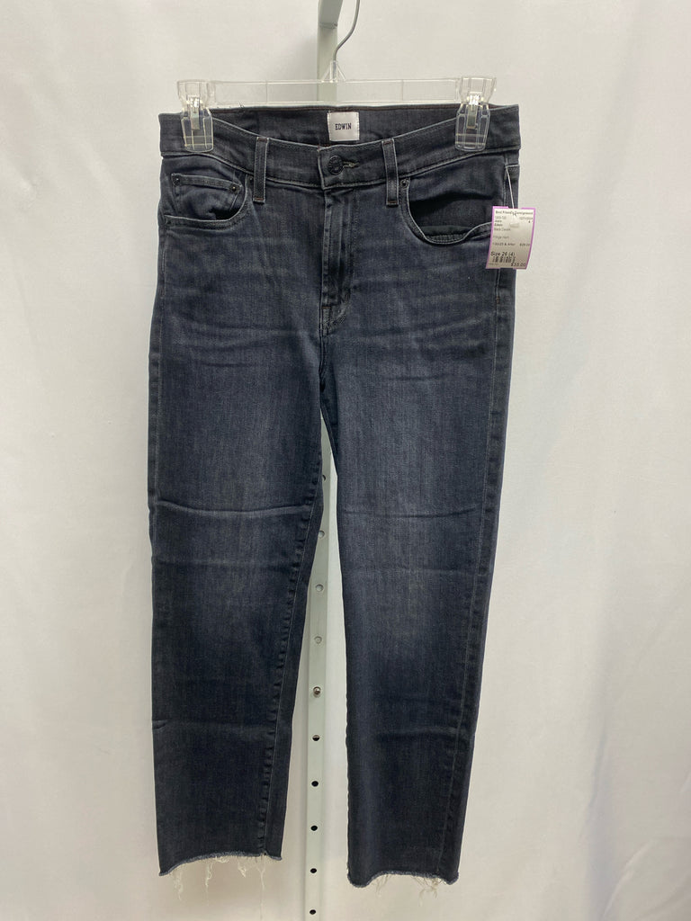 Edwin Size 26 (4) Black Denim Jeans