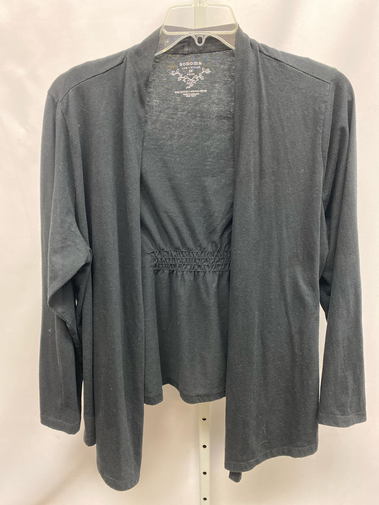 Sonoma Size 2X Black Jacket/Top