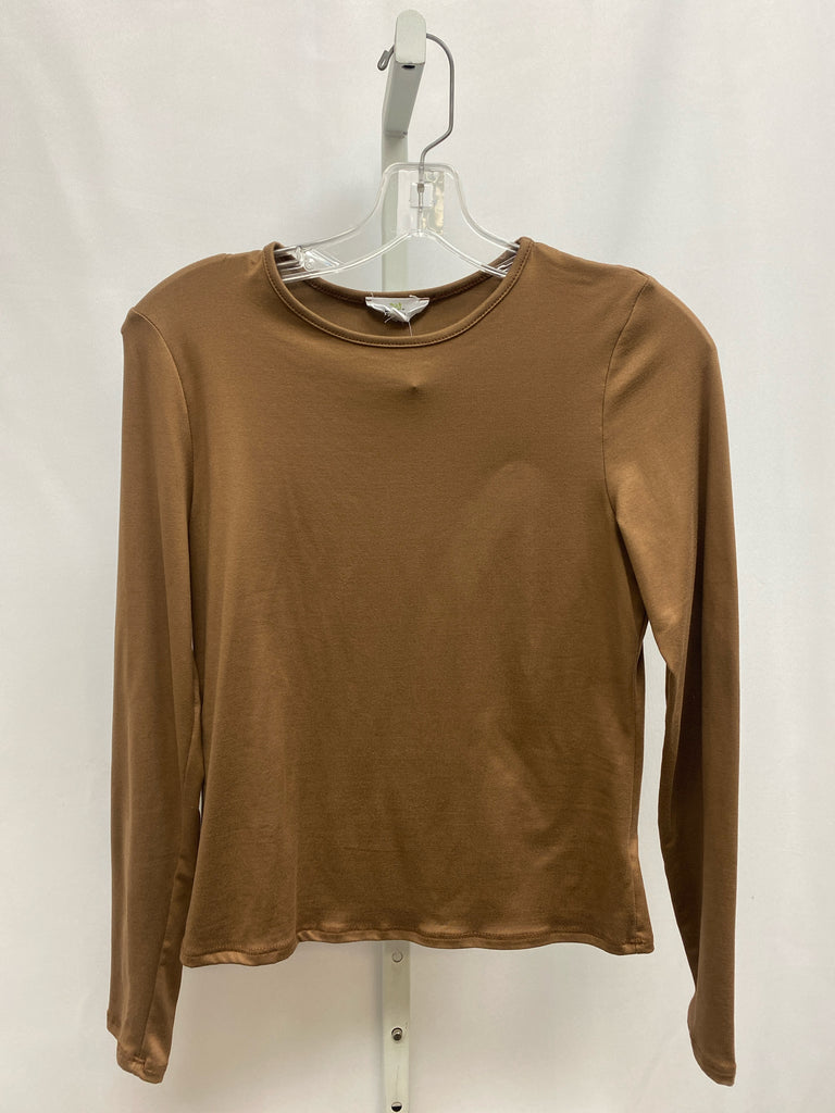 Size Small Brown Long Sleeve Top