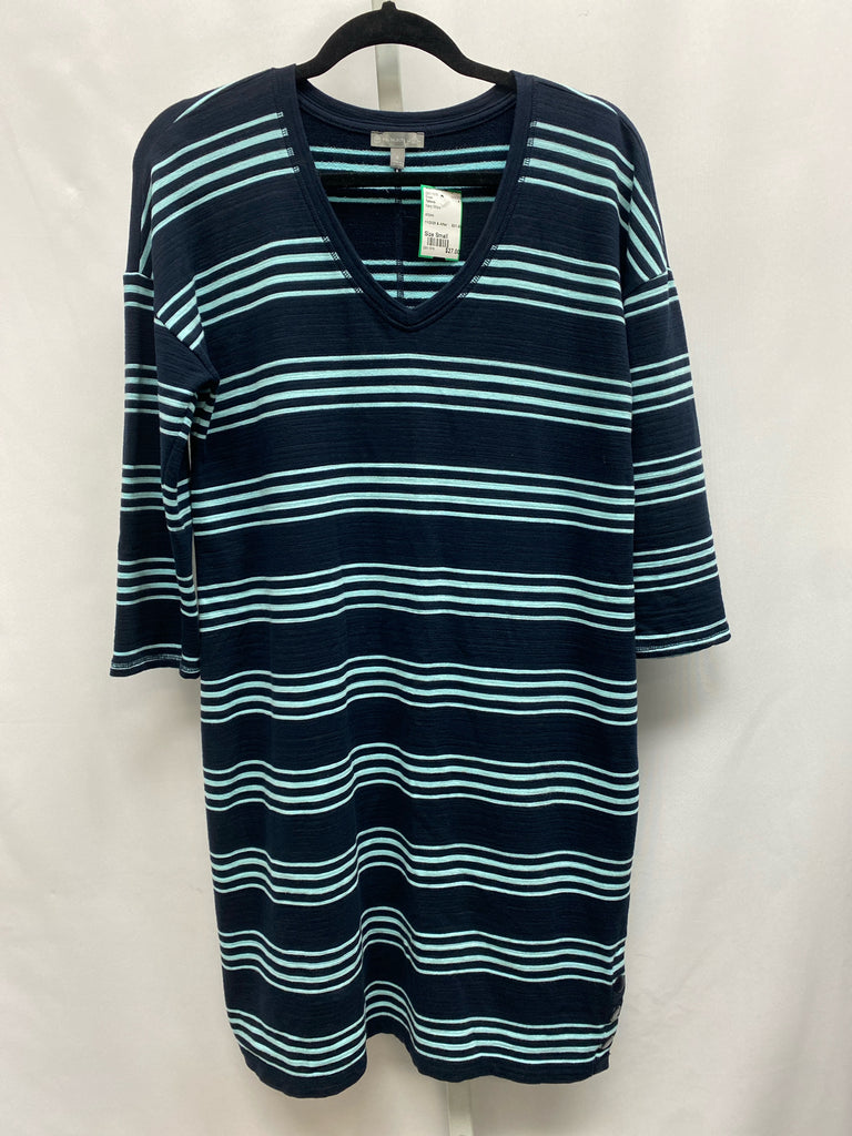 Talbots Size Small Navy Stripe Dress