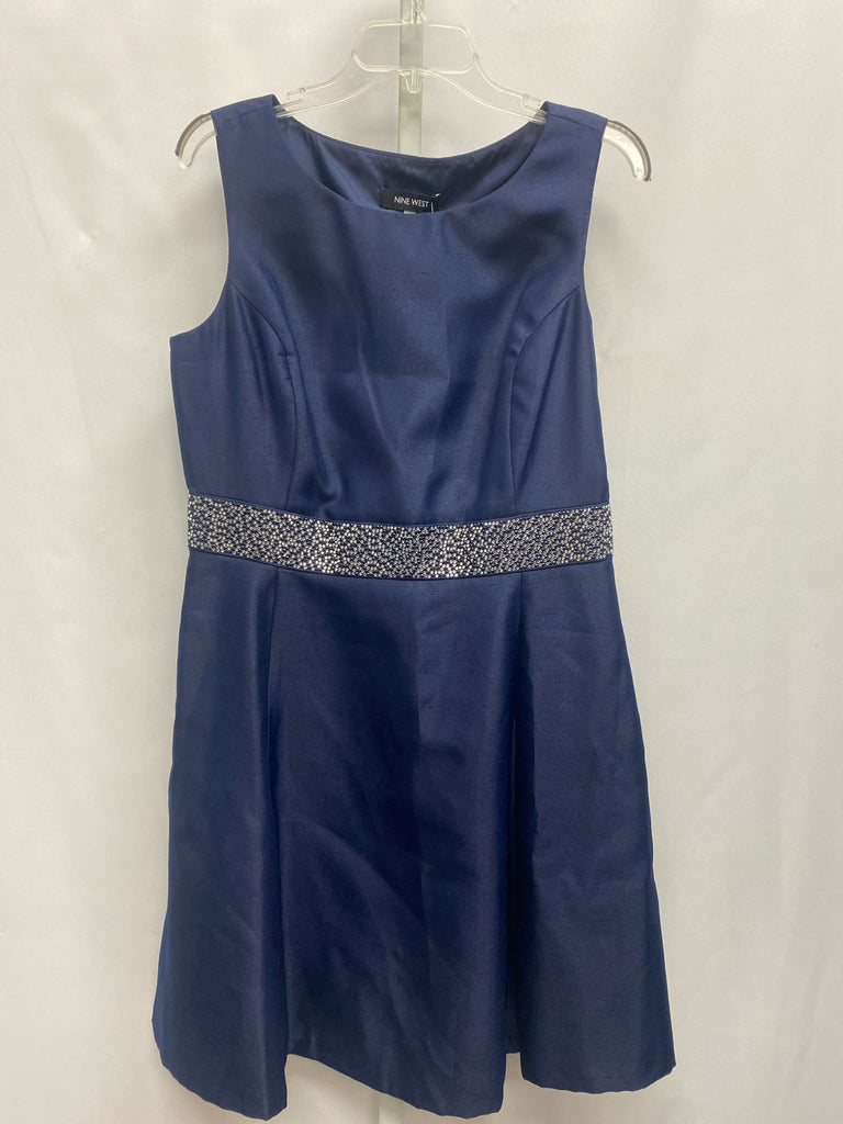Nine West Size 10 Blue Sleeveless Dress