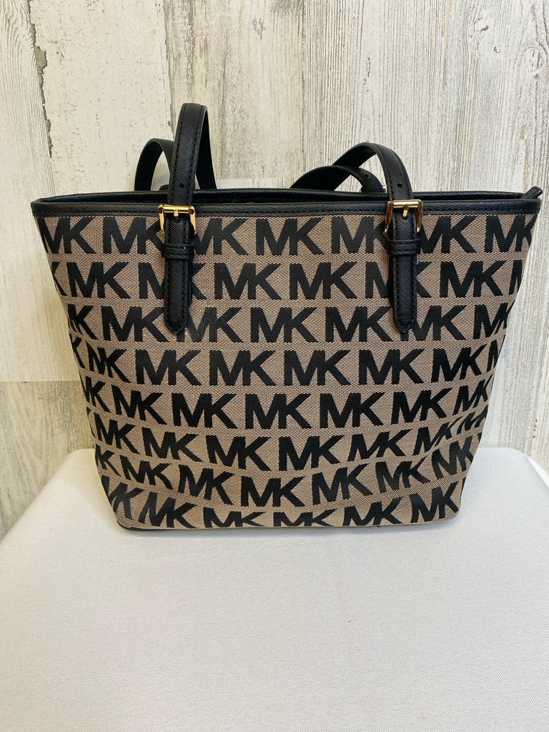Michael Kors Black Monogram Designer Handbag