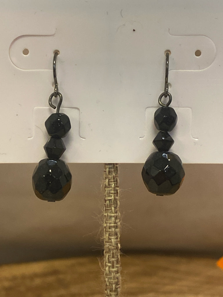 WHBM Black Earrings