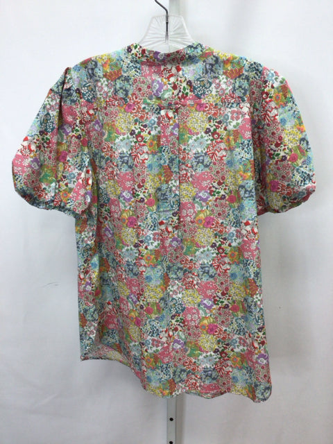 J.Crew Size 8 Floral Short Sleeve Top