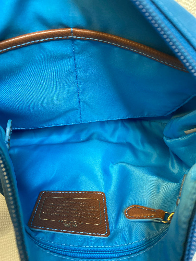 Coach Turquoise Designer Handbag