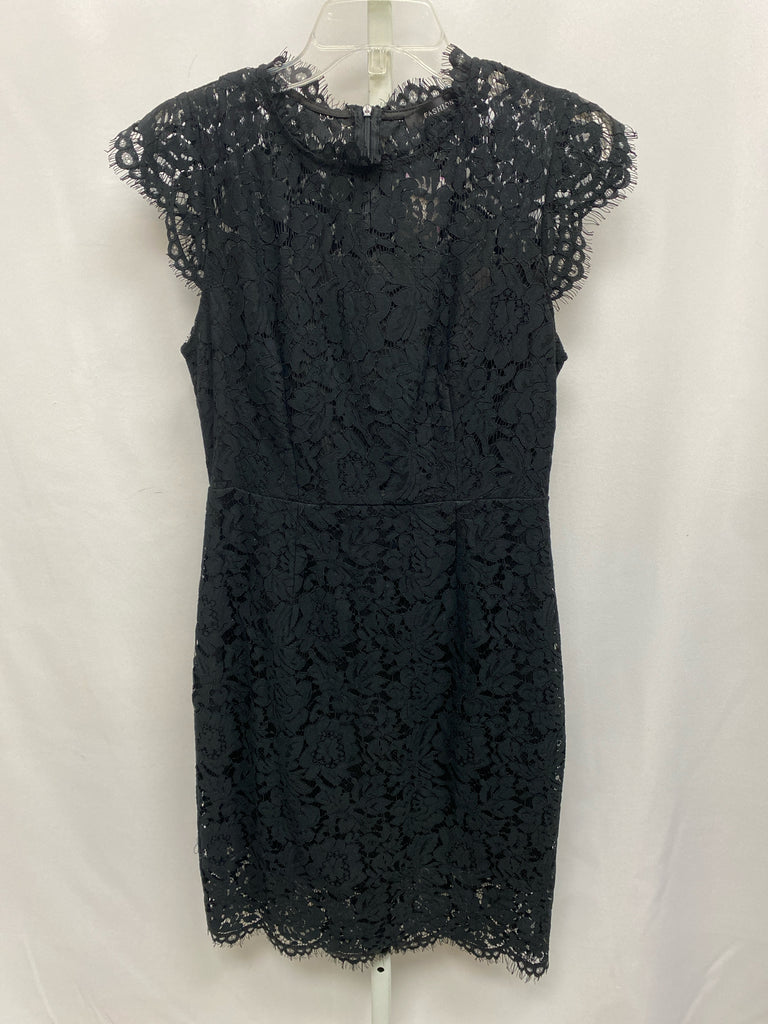 Fashion Size Medium Black Lace Short Sleeve Dress