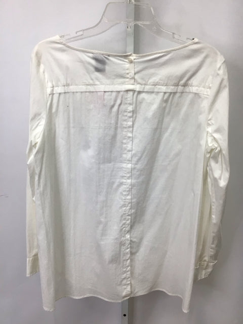 Ann Taylor Size Large Cream Long Sleeve Top