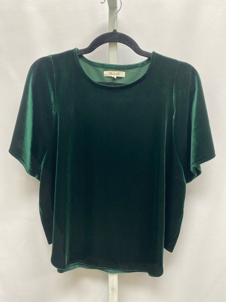 madewell Size Small Green Short Sleeve Top