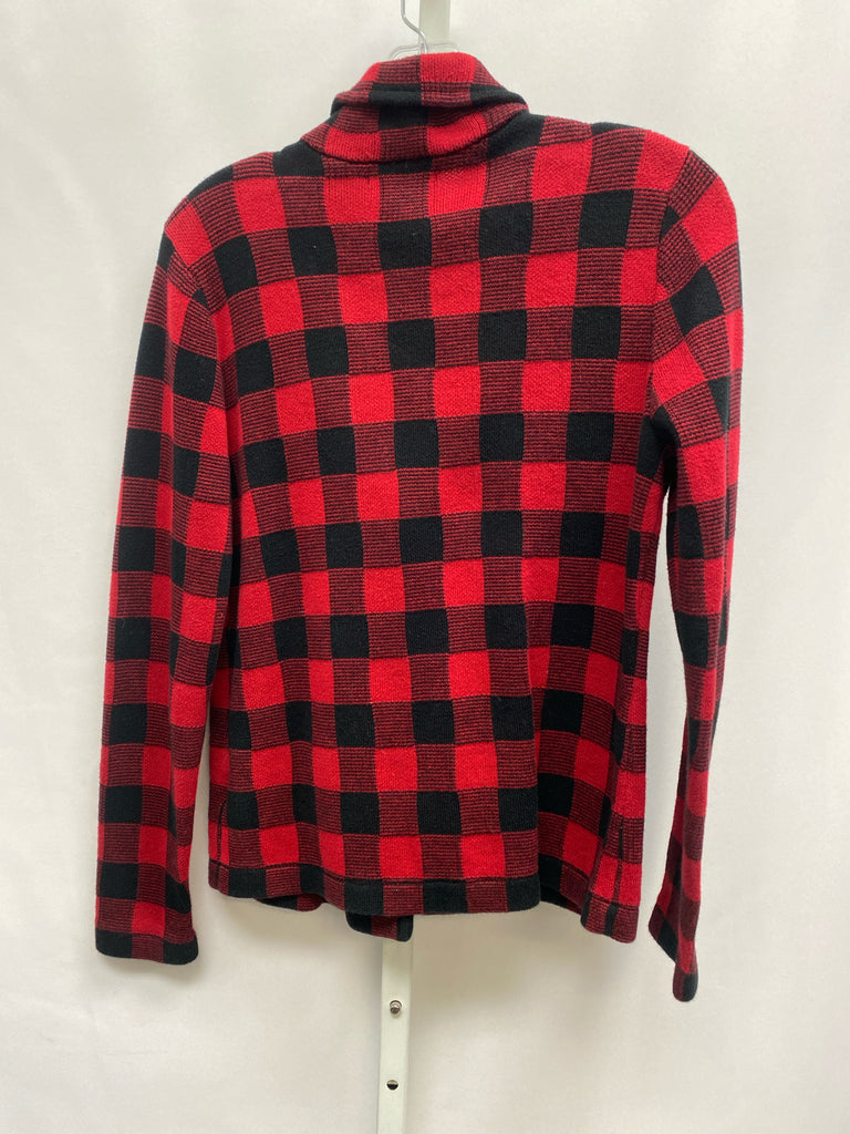 Chaps Red/Black Size Medium Jacket/Top