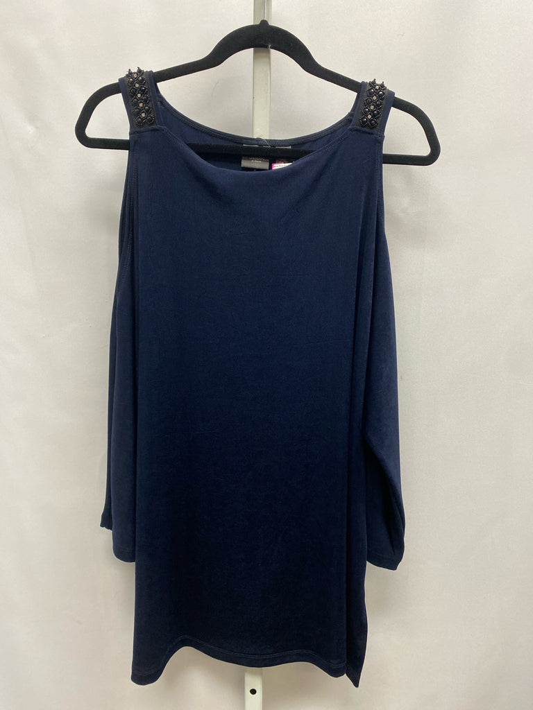 Chico's Size Chico's 3 (X-large) Navy Cold Shoulder