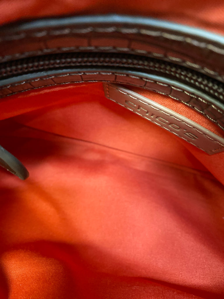 Chico's Brown/Red Crossbody