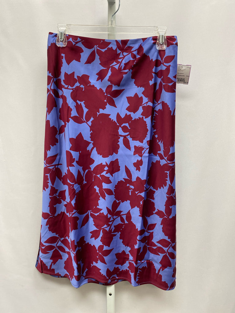 Size Small J.Crew Purple Print Skirt