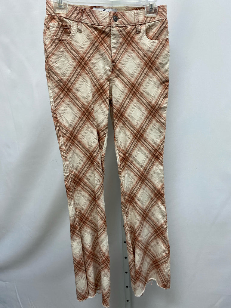 Hollister Cream Plaid Junior Bottom