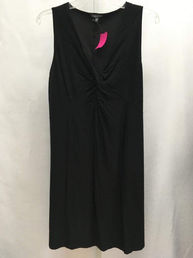 Eileen Fisher Size Medium Black Sleeveless Dress