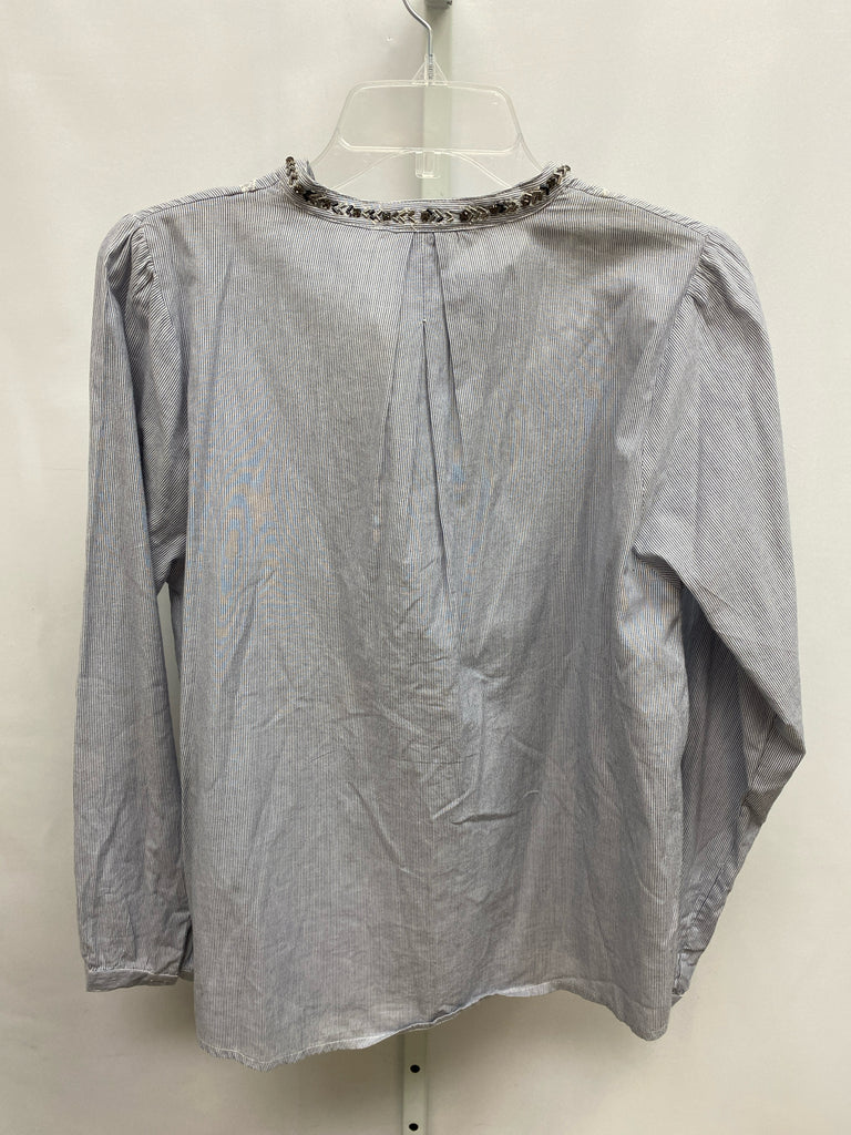 Anthropologie Size 12 Blue Long Sleeve Top