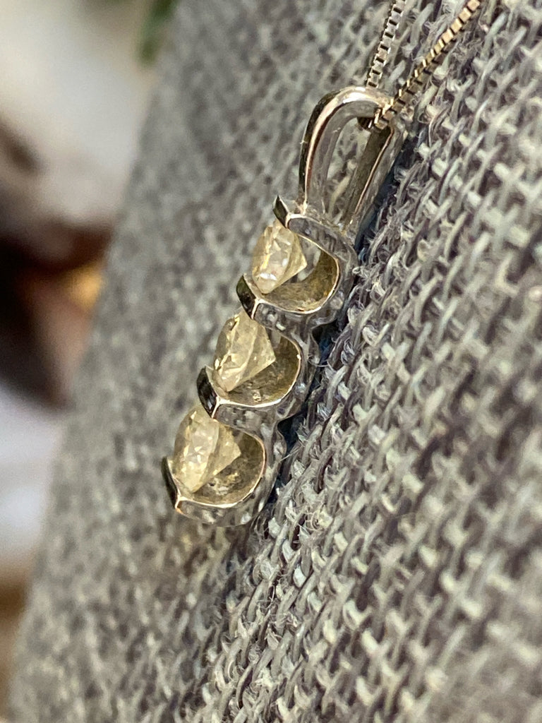 Silver 14kt gold necklace