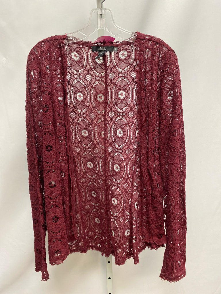 BKE Size Medium Merlot Cardigan