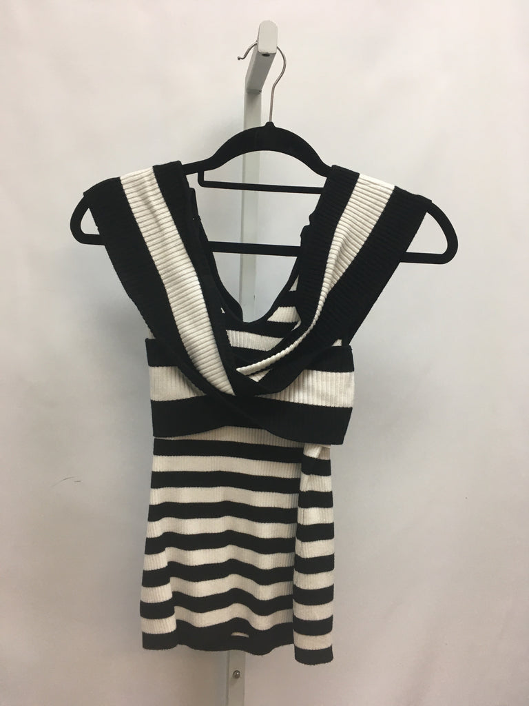 Inc Size Small Black/White Short Sleeve Top