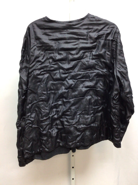 Eileen Fisher Size 1X Black Long Sleeve Top