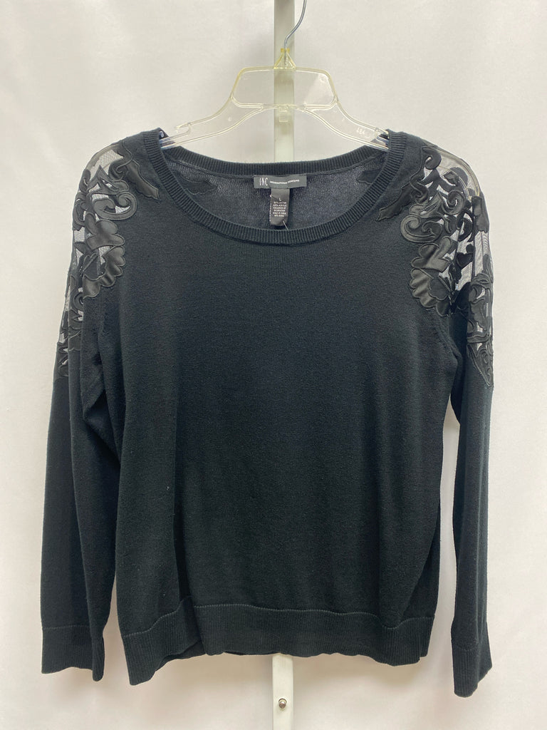 Inc Size Large Black Long Sleeve Top