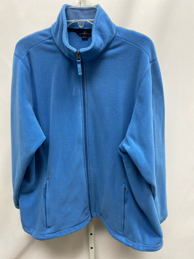 Size 2X Lands End Lt Blue Jacket/Outerwear