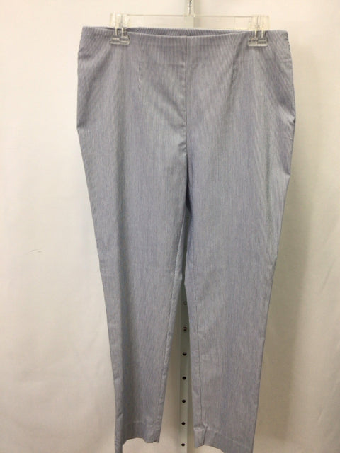 Chico's Size 6 White/blue Pants