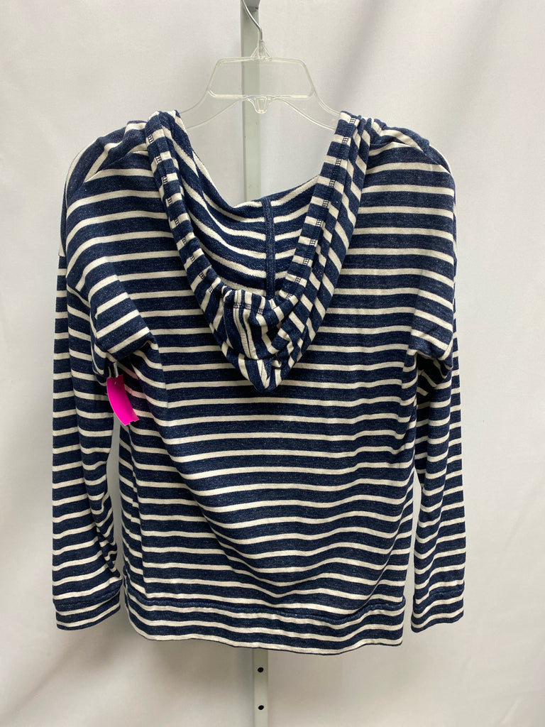 Sonoma Size Small Navy Stripe Long Sleeve Top