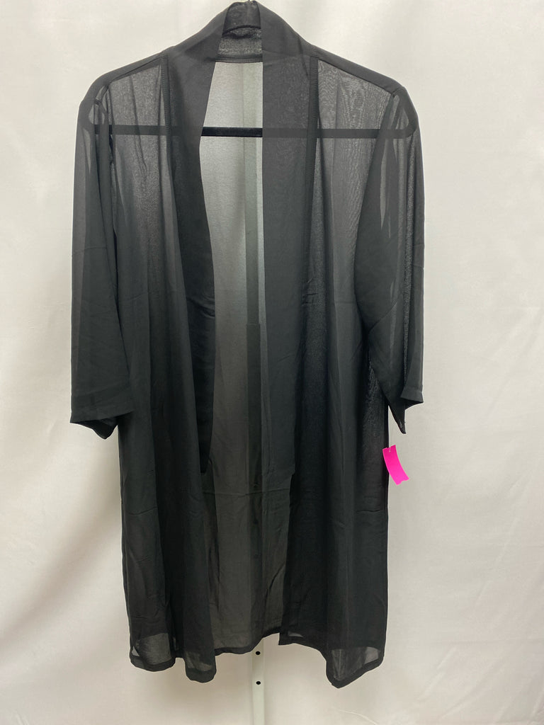 American Apparel Size 1X Black Cardigan