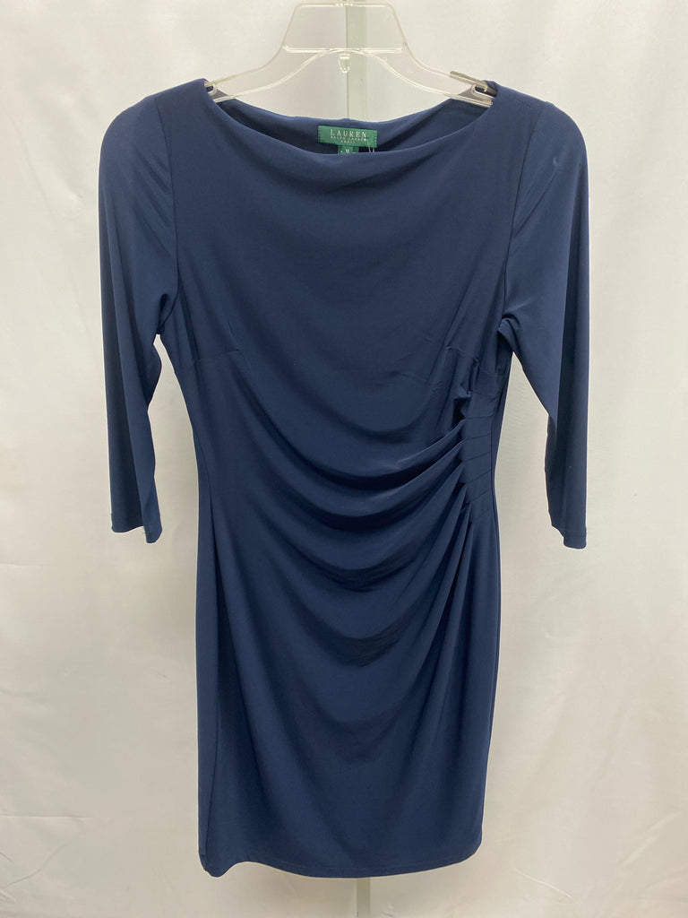 Size 10 lauren Navy 3/4 Sleeve Dress