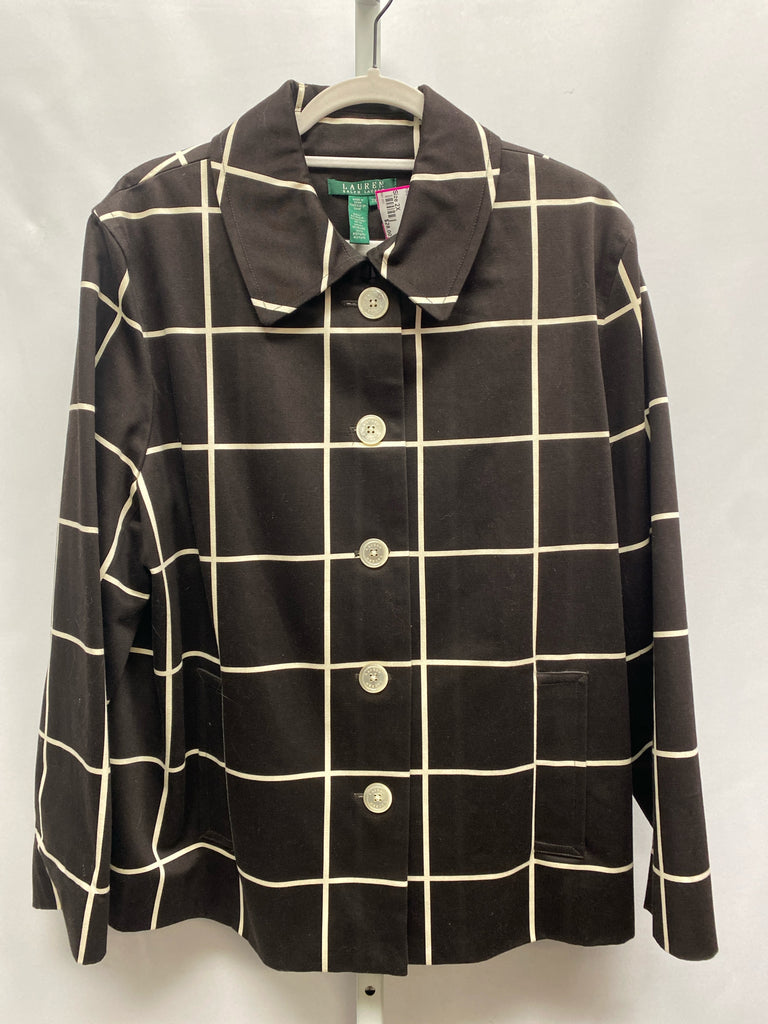 lauren Size 2X Brown/Cream Jacket/Outerwear