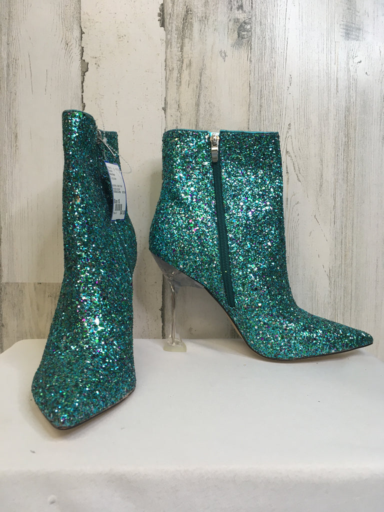 Nine West Size 10 Turquoise Booties