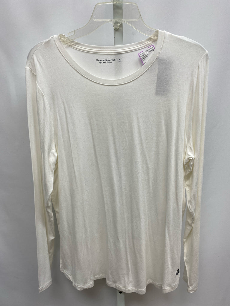 Abercrombie Size XL White Long Sleeve Top