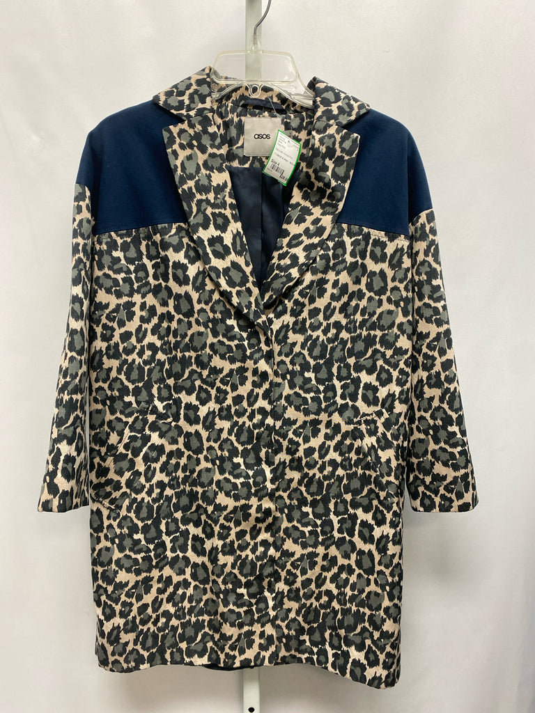 Asos Size 4 Navy Print Jacket/Top