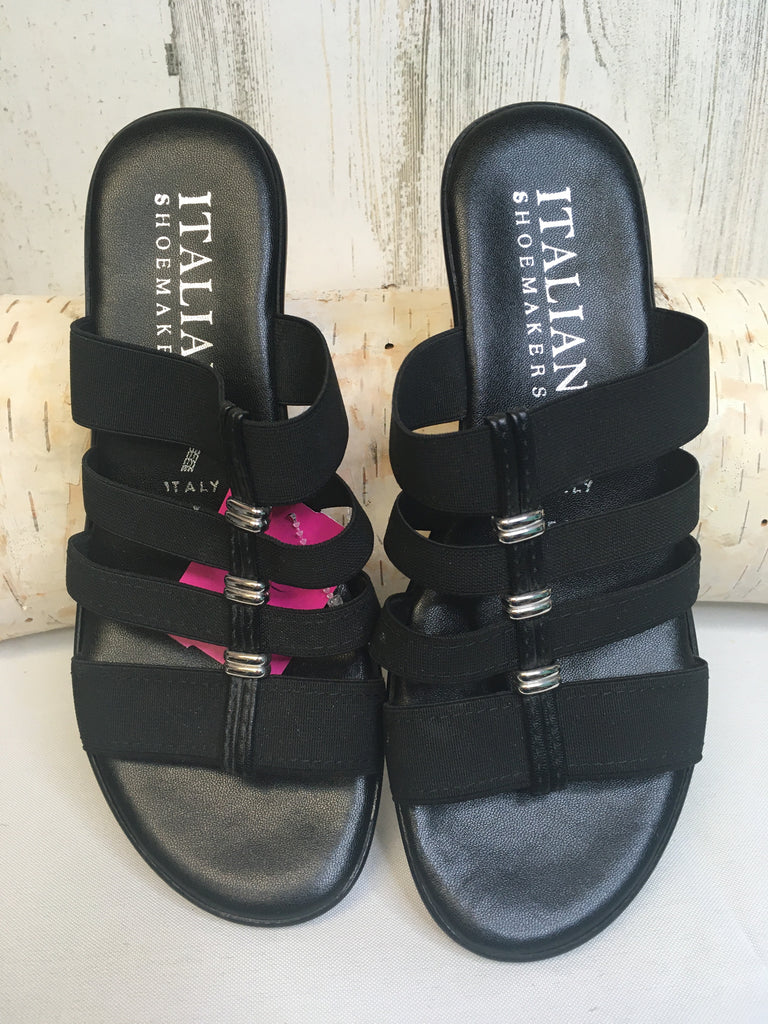 Italian Shoemakers Size 5 Black Sandals