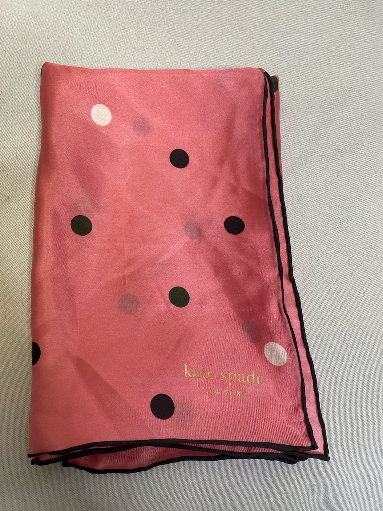 Kate Spade Pink/Black Designer Scarf