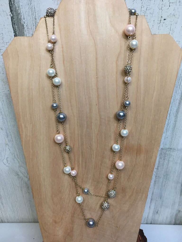 Pink/Gray Necklace