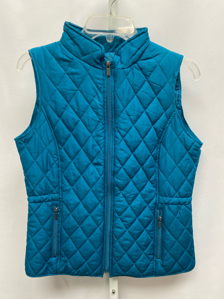 Relativity Size Medium Teal Vest/Outerwear