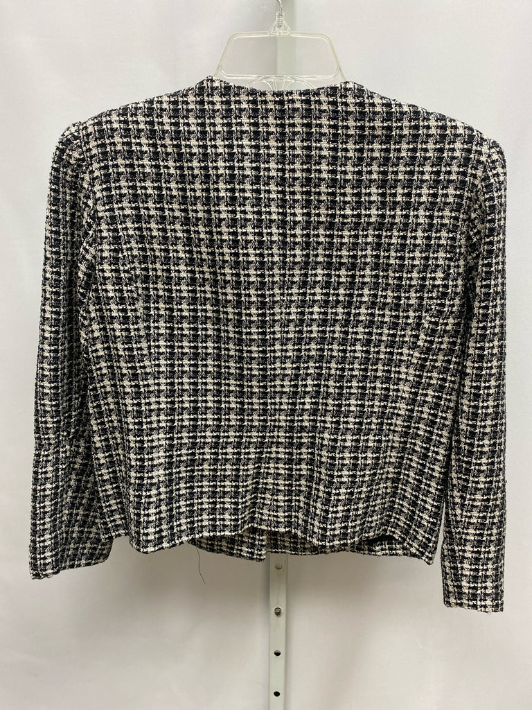 Babaton Size 6 Black/White Jacket/Top