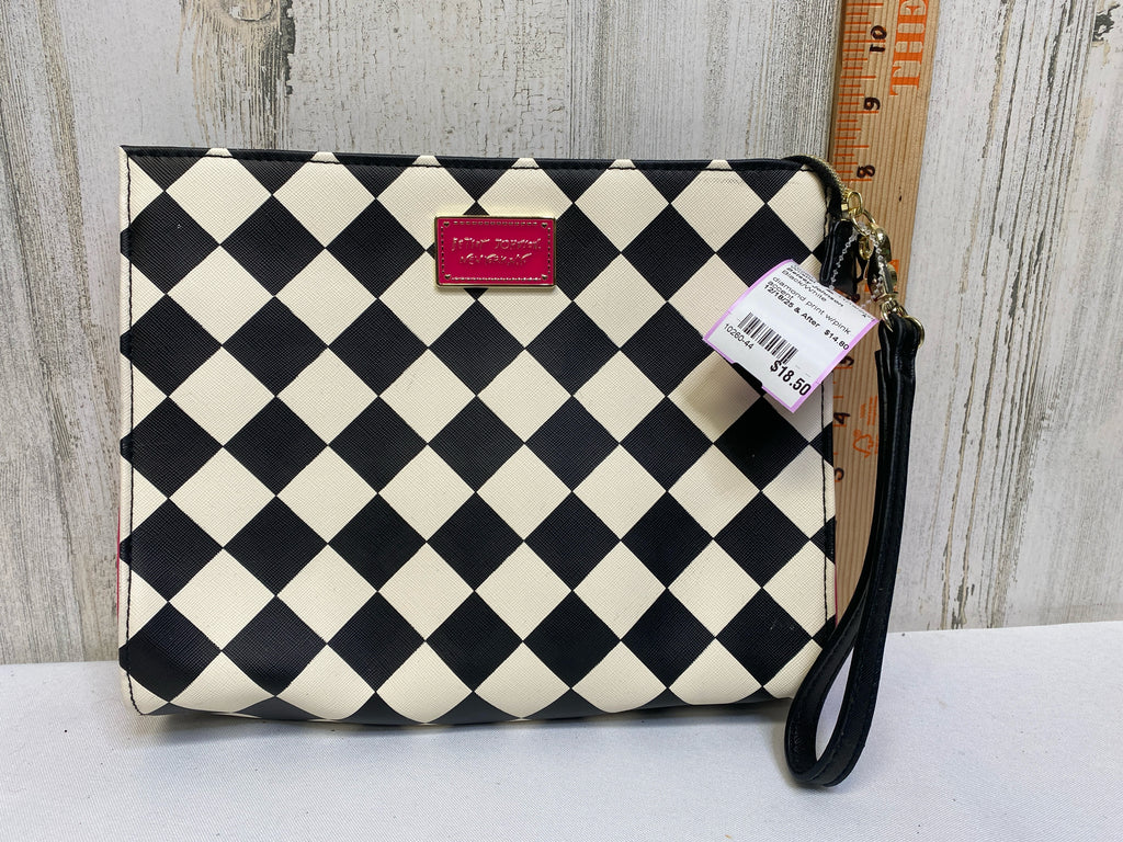 Betsey Johnson Black/White Wristlet